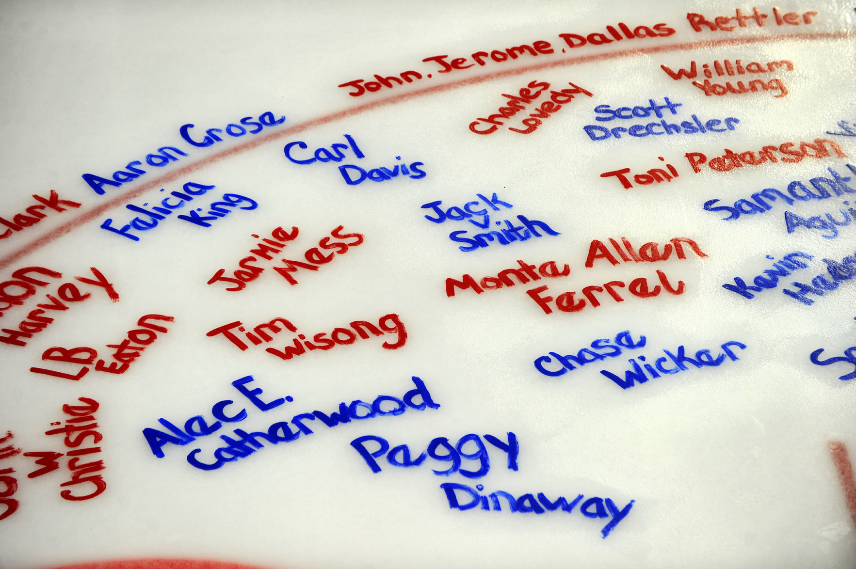 Salute To Military ice painting at the TaxSlayer Center